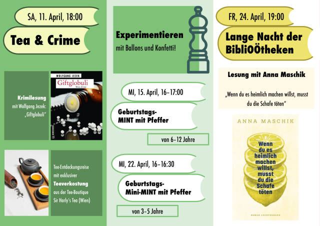 Einladungsfolder 80 Jahre Stadtbücherei