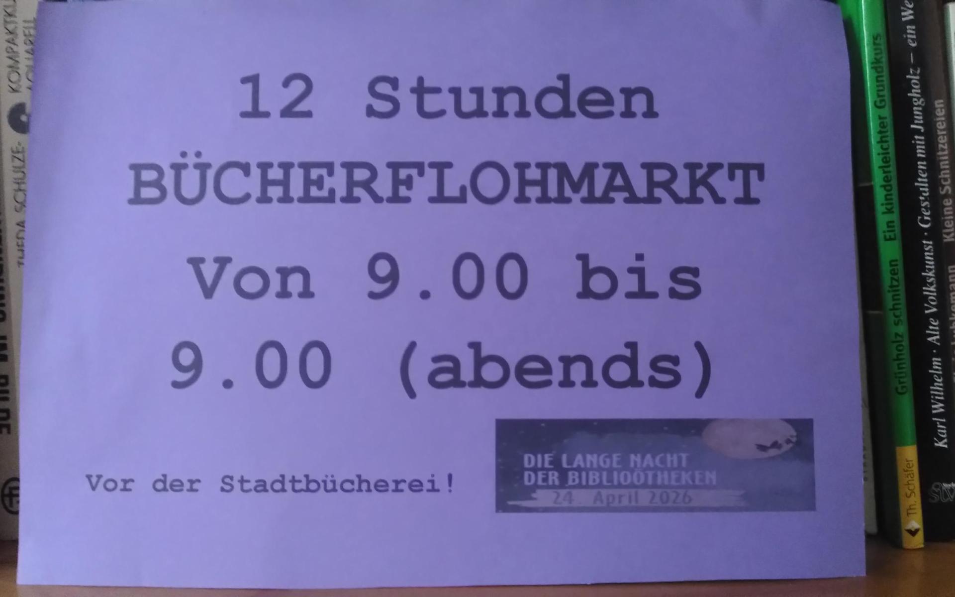 12 Stunden Flohmarkt