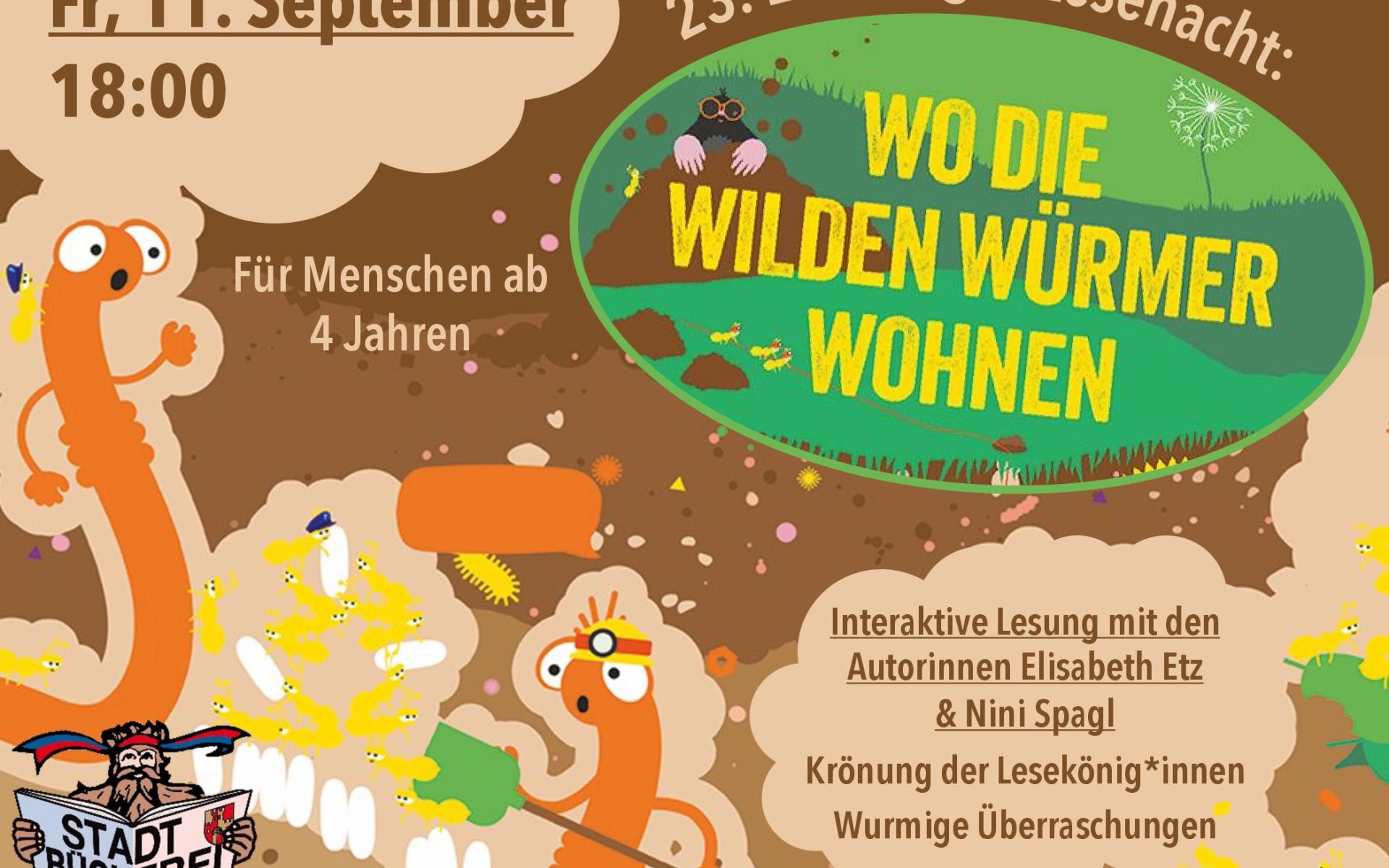 23. Lesenacht "Wo die wilden Würmer wohnen" (Ferienkalender)