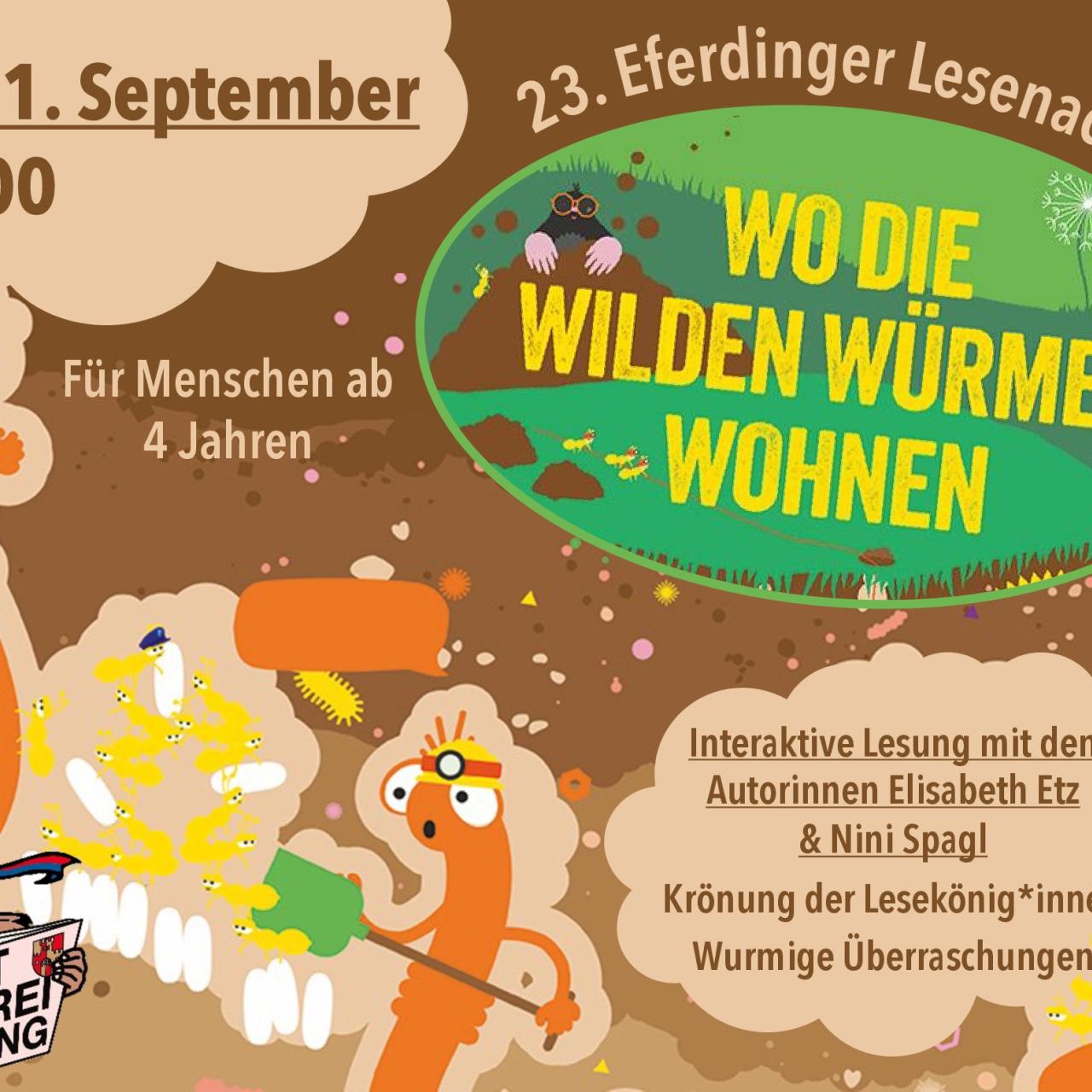 23. Lesenacht "Wo die wilden Würmer wohnen" (Ferienkalender)
