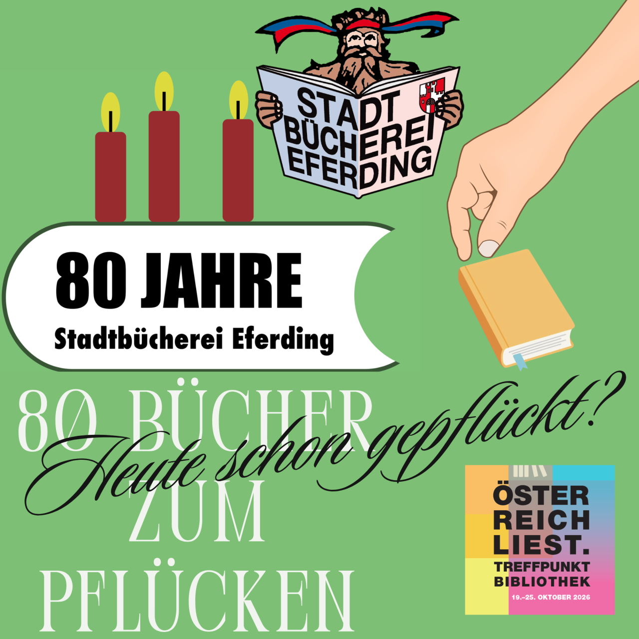 80 Bücher zum Pflücken